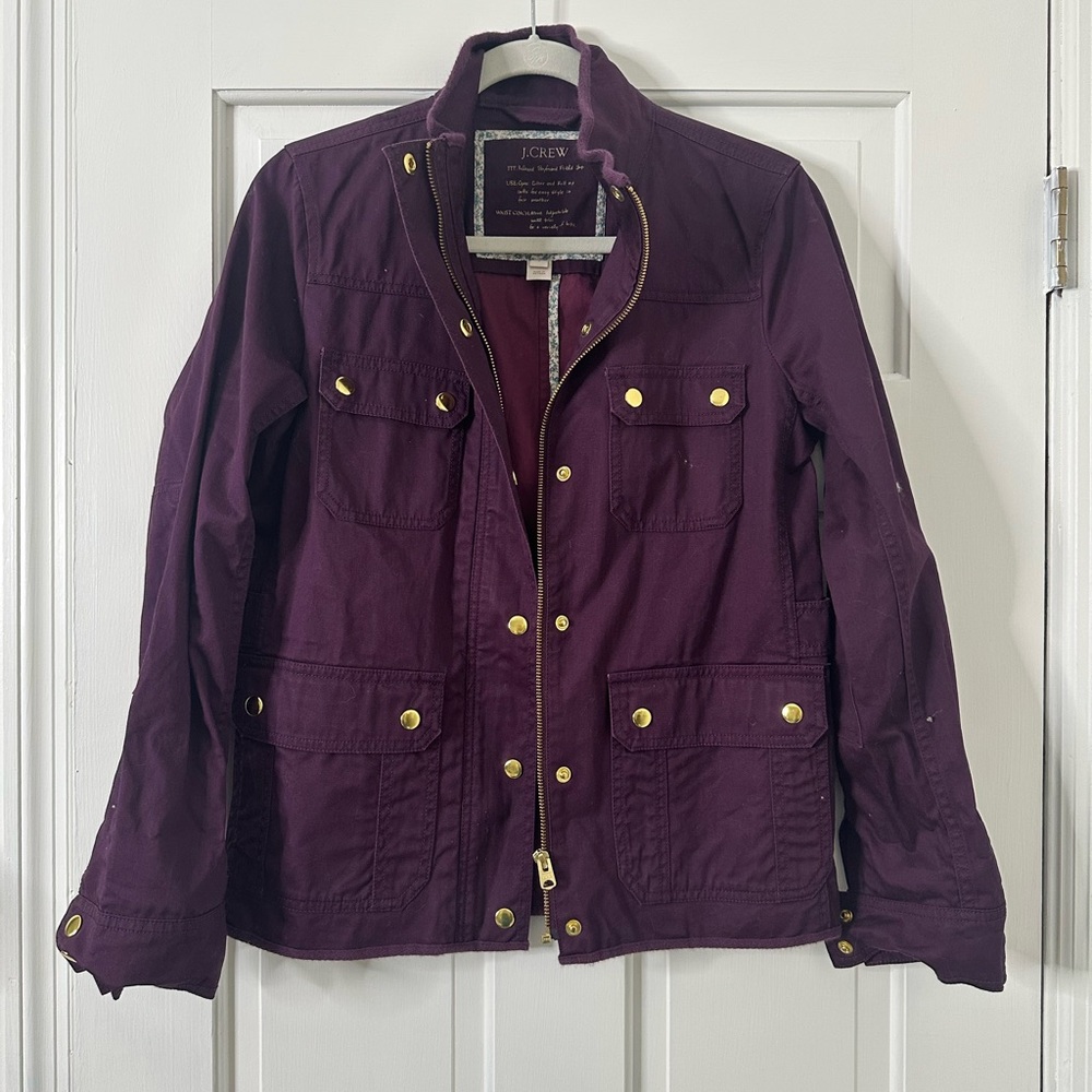 J. Crew Women's Dark Purple Field Jacket